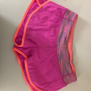 Ivivva by Lululemon Speedy Shorts Orange Pink